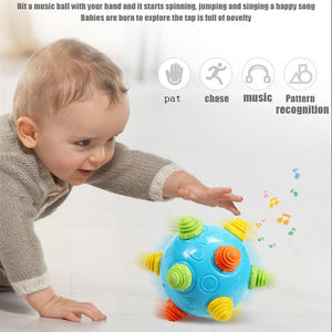 NEWBORN BABY KIDS MUSIC SHAKE DANCING FREE BOUNCING BALL TOY